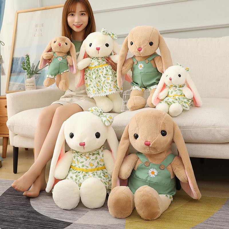New Cute Rabbit Doll Plush Toy Rabbit Grab Machine Rag Doll Doll Couple Rabbit Birthday Gift