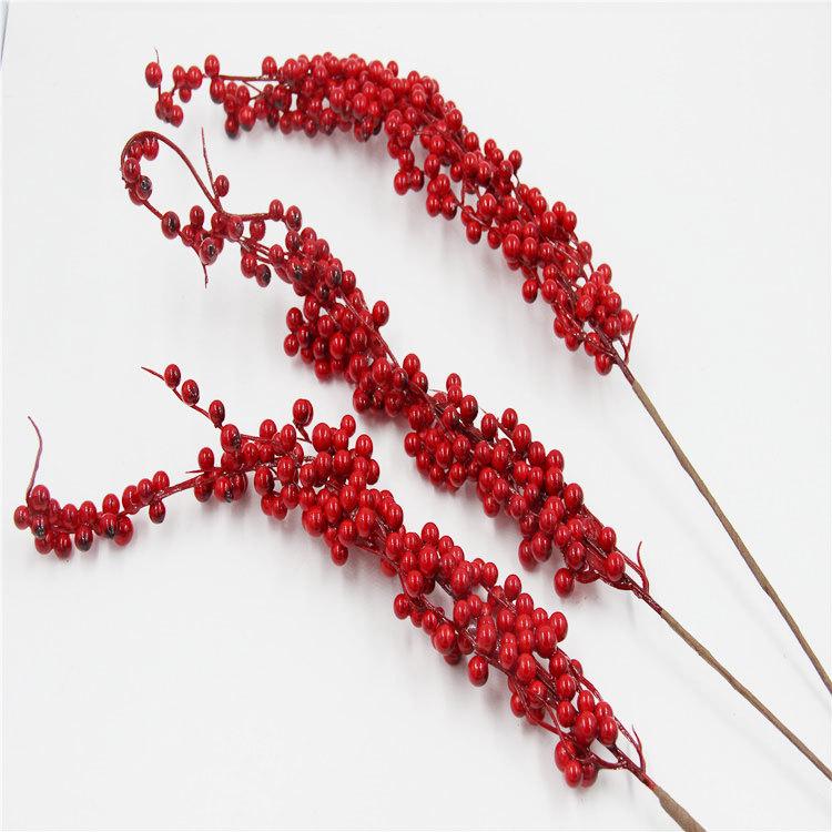 Snowflake Jute Rope & Red Berry Christmas Bouquet DIY Wreath Accessories