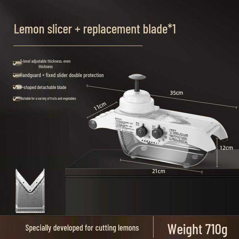 2024 Multifunctional Lemon Slicer for Milk Tea Shop - Efficient Fruit Thin Slicing Tool