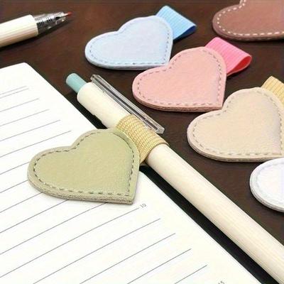 1-teiliger PU-Leder-Stifthalter - Selbstklebender elastischer Stifthalter für Notizbücher, Journale, Planer, Tablet-Hüllen und Laptops