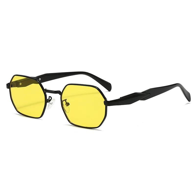 

New Retro Sunglasses Women Fashion Polygonal Metal Frame Sunglasses Men Luxury Brand Designer Decorative Sun Glasses Uv400