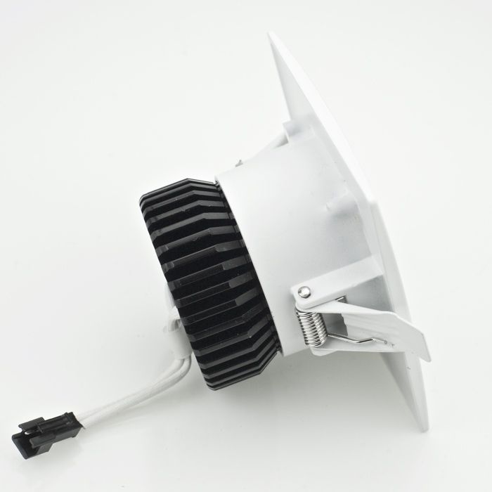 Spot LED Downlight 6W carré fixe étanche IP65