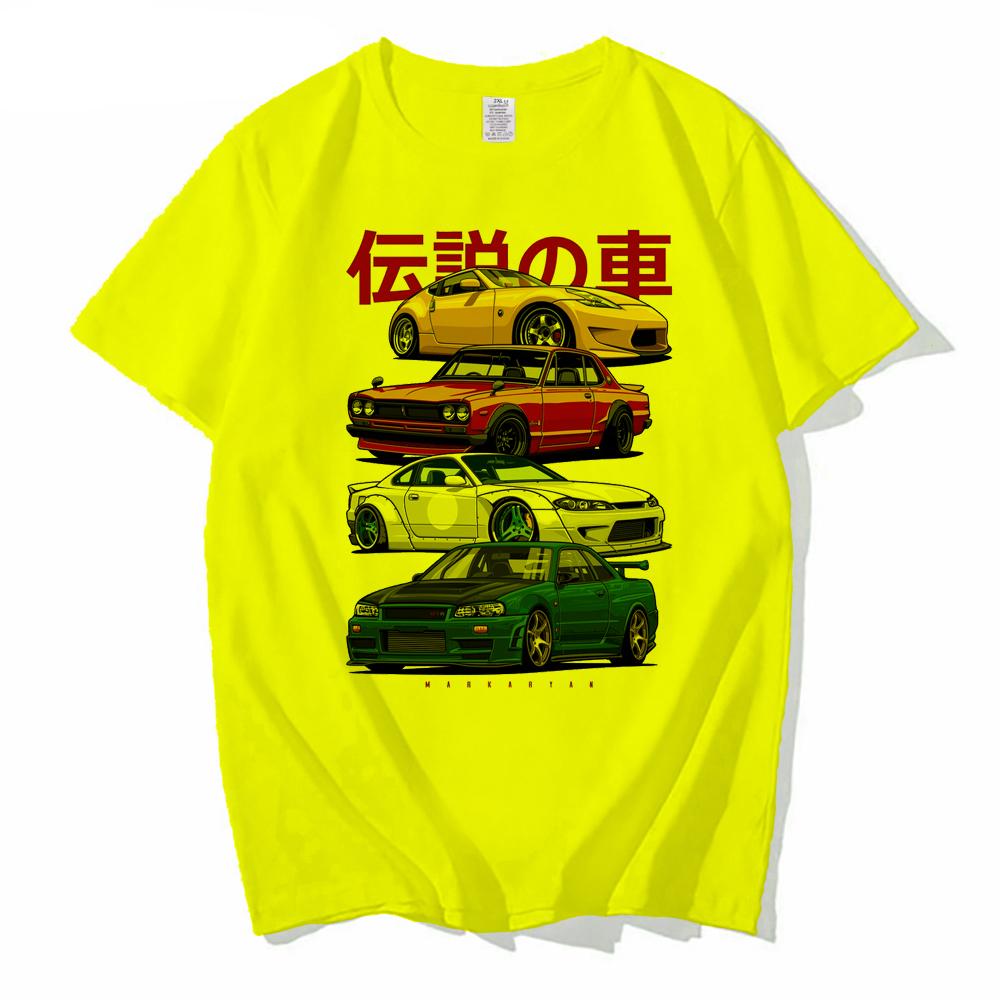 Fashion Men T-Shirts JDM Mix Sports 800 AE86 Cressida and Levin TE27 Print T-Shirt Boy Casual Tops