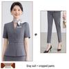 Women's Black Short-Sleeved Suit Set – Summer Lightweight Uniform for Hotel Receptionists, Sales Offices & Jewelry Stores