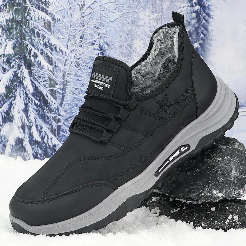 

Мода 2025 мужские толстые рабочие ботинки мужские зимние повседневные теплые кроссовки зимние ботинки мужские хлопковые туфли резиновые сапоги 39