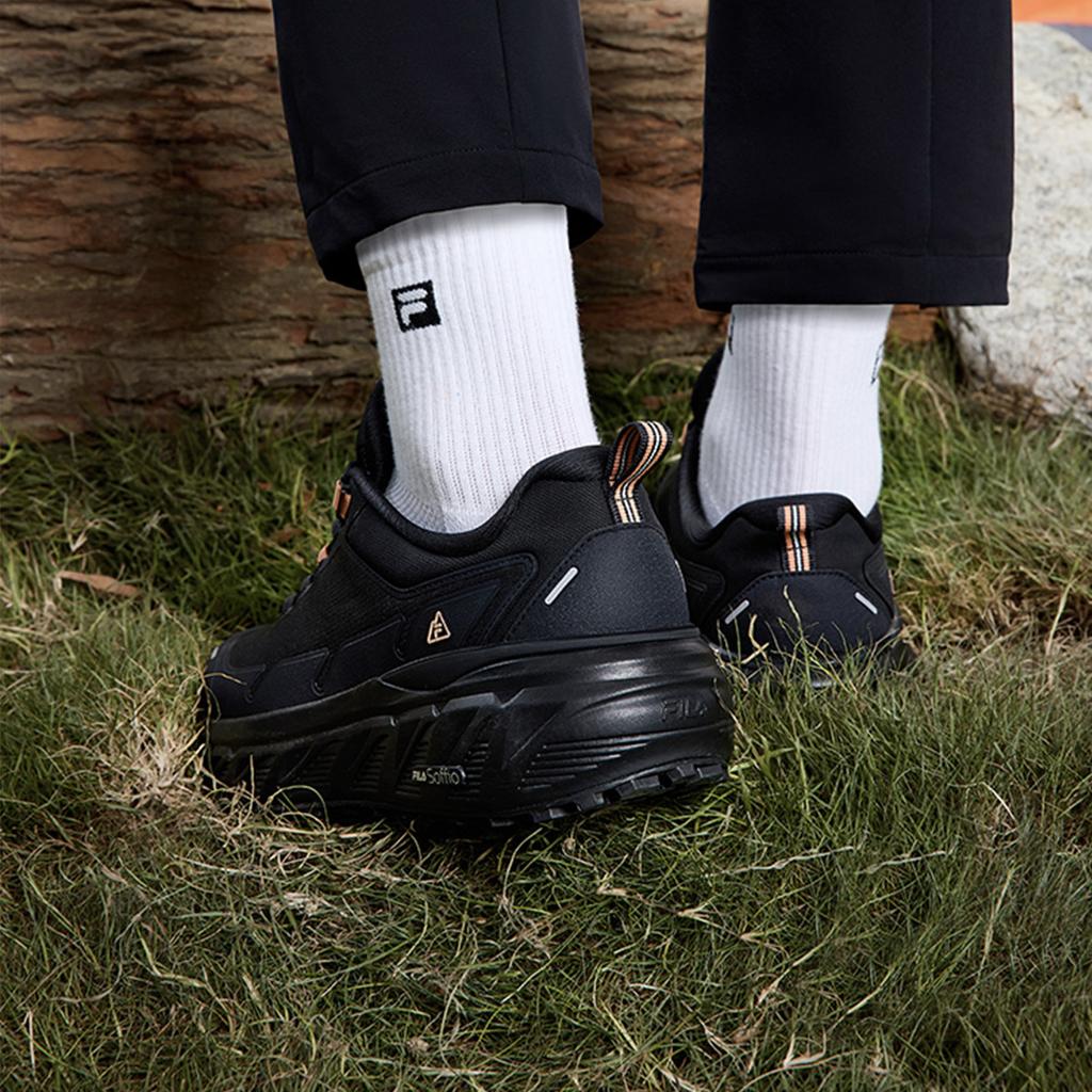 Fila Explorer Sports Function Versatile Shock Absorbing Wear Resistant Low Top Running Shoes Women Sneaker Black A12W511222FAP