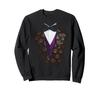 Scary Tuxedo Bow Tie Halloween Funny Costume Sweatshirt