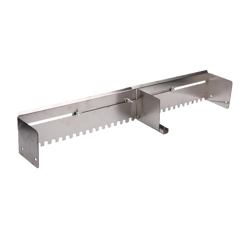 Notched Trowel Mortar Comb 15.75 31.5 Inch Adjustable Stainless Steel Tile Adhesive Spreader for Large Flooring