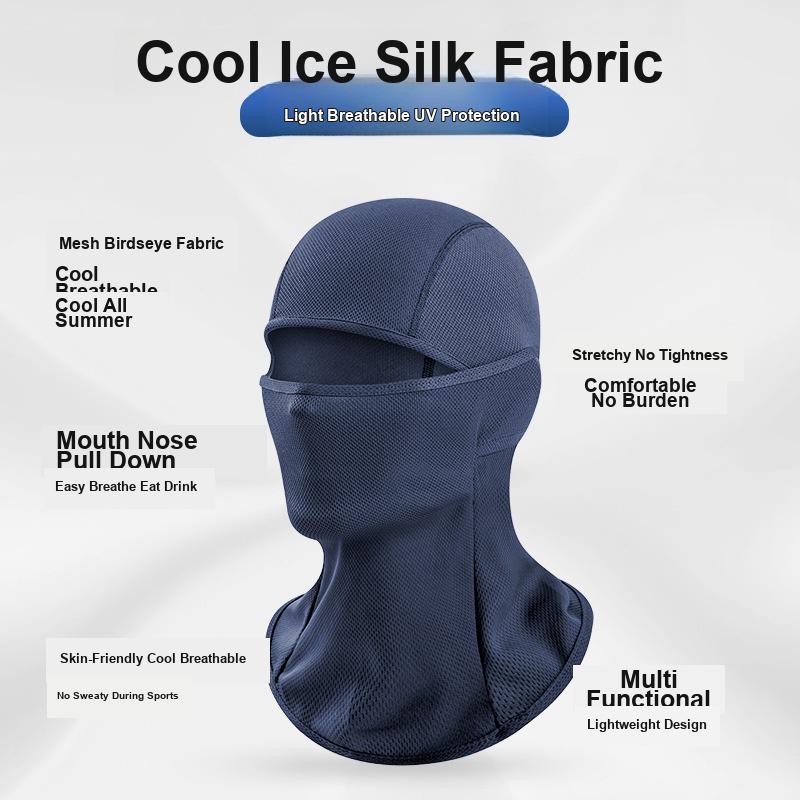 Cycling Balaclava Summer Outdoor Sports Breathable Sun Protection Face Cover Moisture Wicking Headwear