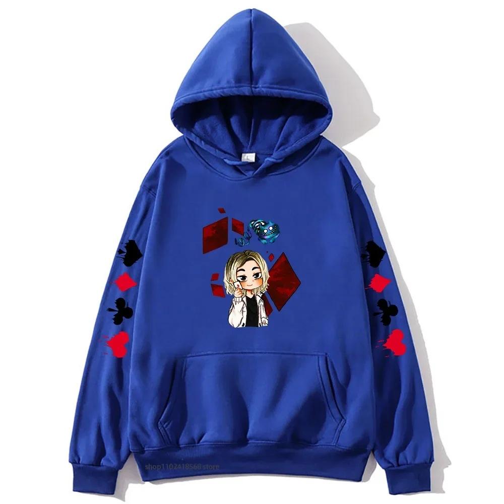 Cute Chishiya Hoodie Alice In Borderland Graphic Sweatshirts Autumn Winter Fleece Streetwear Tops