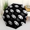 1pc Skull and Heart Pattern Design Umbrella with Plastic Handle, Suitable for All Seasons Outdoor PT421