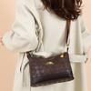 Fashionable Diamond Grid Soft Leather Crossbody Bag, Women's New Style Retro Simple Multi-layer Large Capacity Shoulder Bag, Mother Bag