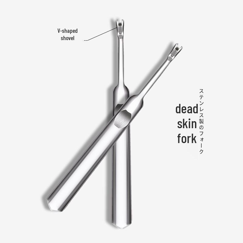 

Stainless Steel Cuticle Pusher & Fork Manicure Tool Set