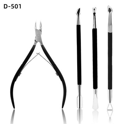 Stainless Steel Cuticle Nippers & Nail Clippers Set for Dead Skin Removal