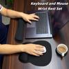 Keyboard Wrist Rest Pad and Mouse Pad Set 3pcs Kit Ergonomic Memory Foam Mouse Wrist Support with Non-Slip Base for Home Office