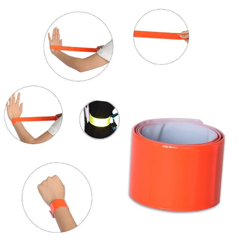 Cycling Reflective Tape For Wrist Arm Ankle Leg Safety Strips Warning Wristband Outdoor Running Fishing Fluorescent Band