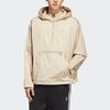 Adidas Originals Trefoil Solid Color Half-Zip Hoodie Long Sleeve Men Tops Coffee HM8044