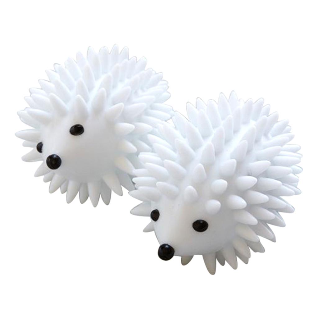 

2Pcs Hedgehog Drying Washing Machine Laundry Ball winding Clean Tool белый