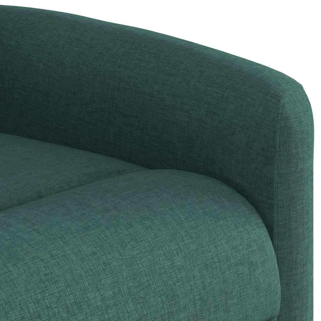 Recliner Chair Dark Green Fabric