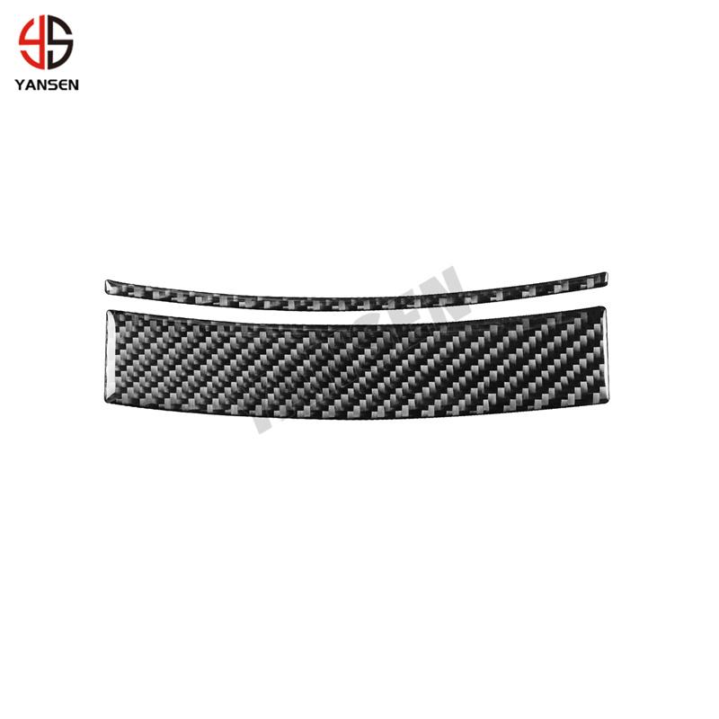 Carbon Fiber Front Gear Shift Panel Water Cup Holder Trim Sticker for Chrysler 300 300C for Dodge Charger 2005-2007 Accessories