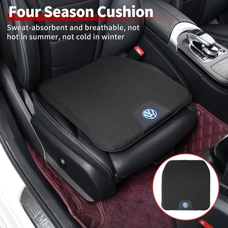 Car Breathable Ice-Silk Booster Height Increasing Seat Cushion Auto Interior For VW Jetta Beetle Golf Tiguan Sharan Touran ze5