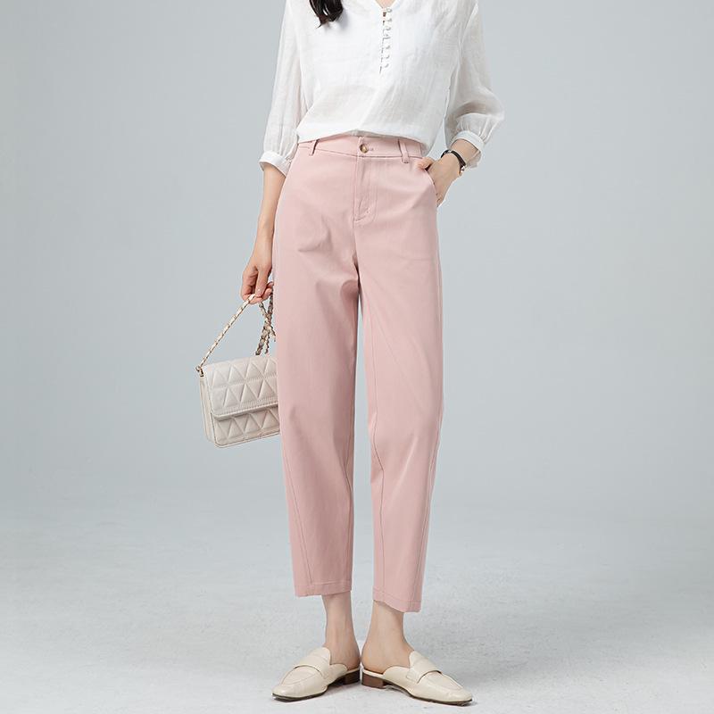 

Xin Ge 2024 Summer Slimming Lightweight Nine-Point Wrinkle-Resistant Pants L