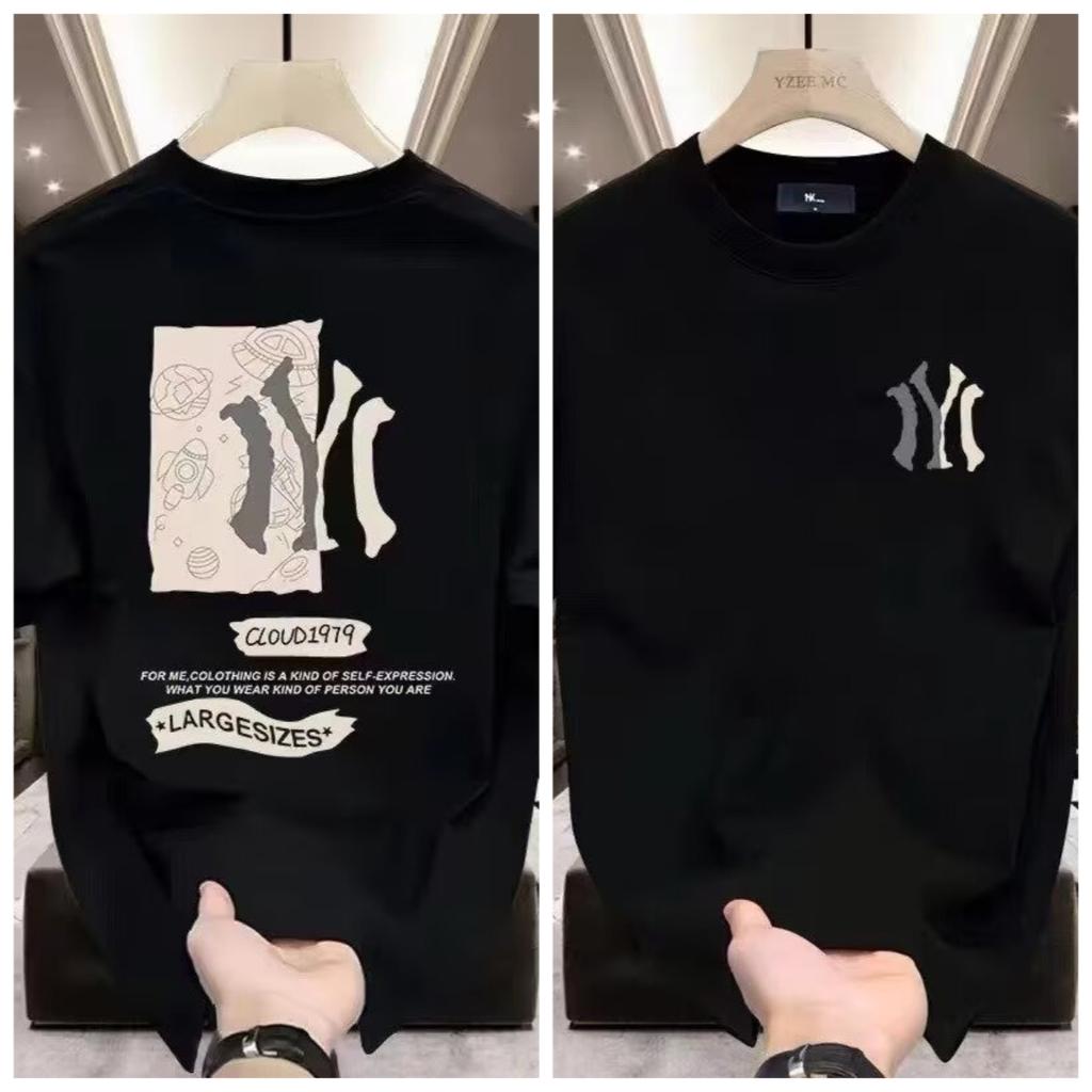 Summer heavyweight short sleeved Tshirt for men and women 2025 new trend creative pattern versatile top Tshirt