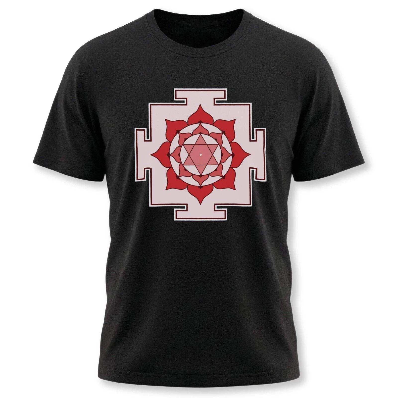 Bhuvaneshwari Yantra T-Shirt | Sacred Geometry Hindu Goddess Unisex Tee XXL