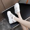 Platform Sandals Women's 2025New Summer Fashion Hollow Out Casual Shoes White Height Increased Non-slip Flats Sandalias De Mujer