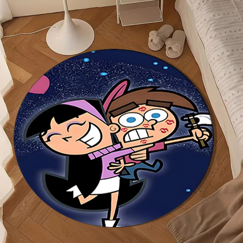 Magical Friendship timmy Adventure Round Rug for Livingroom,Bedroom, Palyroom, Chair Rug, Area rug, Circle Carpet, Large Size Fan Christmas gift