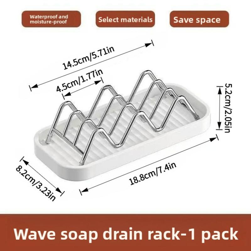 

Мыльница для ванной | Треугольная подставка для мыла и губки для столешницы и кухни