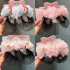 2PCS Fashion Headdress Girls Elastic Hair Net Mermaid Hair Bun Cover Ballet Hair Net  Kids