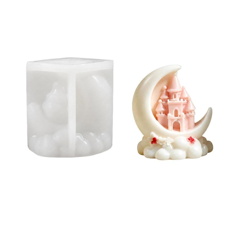 Flexible Moon-Themed Casting Mould for Candle Projects and Decorative Castings That Bends During Post-Casting Release