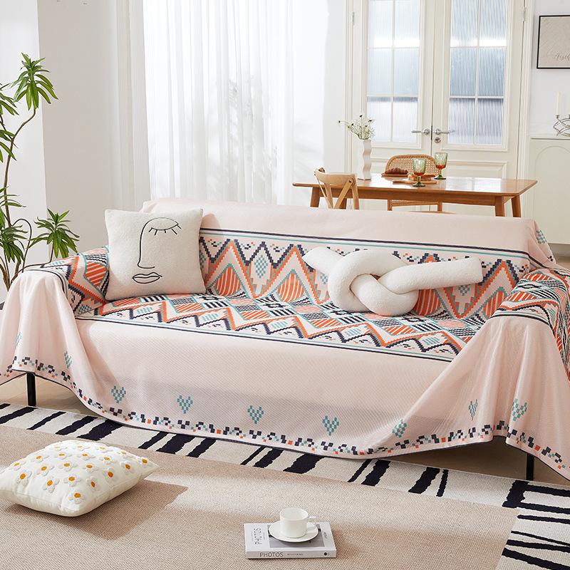 Summer Sofa Towel Cool Sofa Full Cover Cloth Simple Sofa Cover Cover Non-Slip Multifunctional Cushion Cover Towel