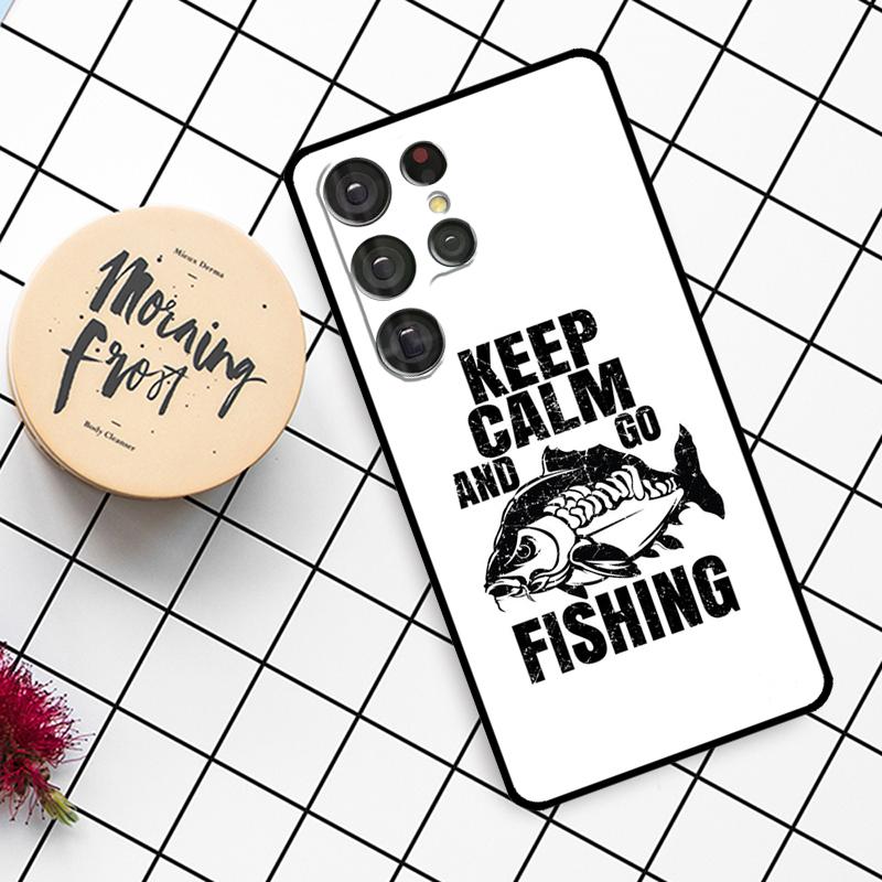 Carp Fishing Fish Case For Samsung Galaxy S25 Ultra S23 S22 S21 S20 S24 Ultra S9 S10 Plus S25 FE Phone Cover