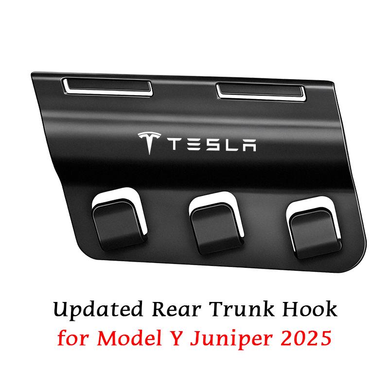 Voor Tesla Model Y Juniper Achterklep Haak Stoel Knop Laadruimte Boodschappentas Houder Paraplu Hanger Opbergruimte Auto Interieur