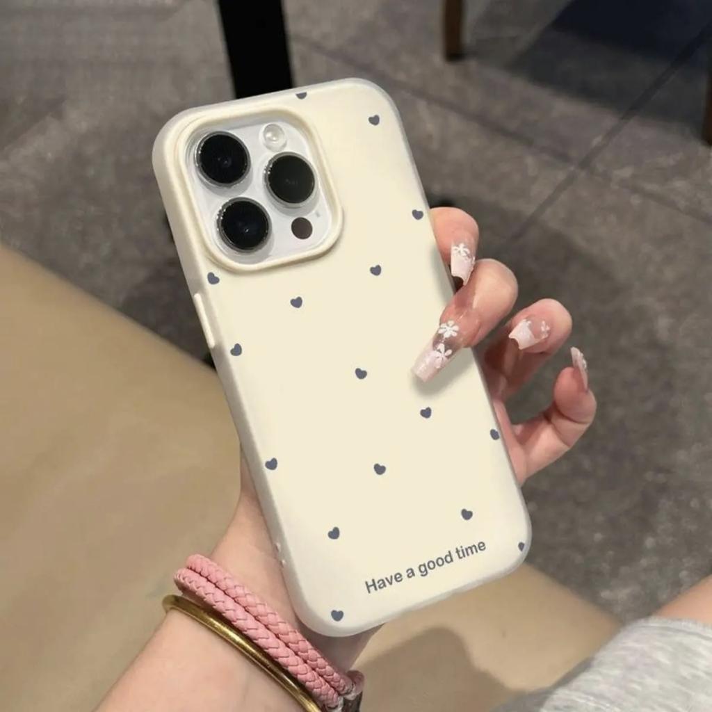 Simple niche love is suitable for iPhone16/17 mobile phone case Apple 15 two-in-one jelly 14/13 women 12 sets
