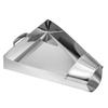 Stainless Steel French Fry Scoop with Handle Food Shovels Funnel Triangle Bucket  Kitchen Utensil