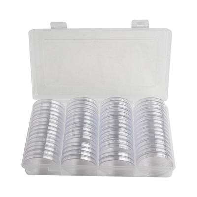 Aufbewahrungsbox Münzkapseln Mit Aufbewahrungsbox 41mm 60 Stück Münzkapsel Münzsammlung Staubdichter Organizer Kunststoff