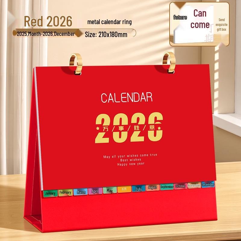 2026 Rok koně Vlastní stolní poznámkový kalendář - Kreativní firemní dárek