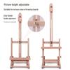 Children's Adjustable Solid Wood Desktop Easel for Oil Painting