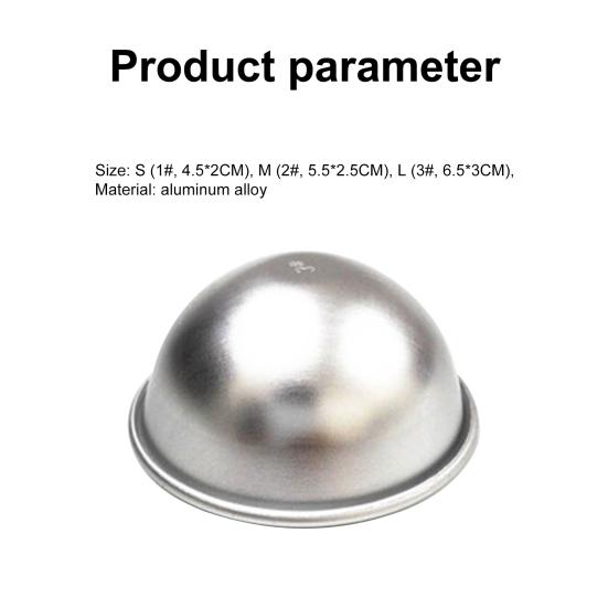 Mold Removable Easily Clean Aluminum Alloy Semicircle Baking Cake Mould for Mousse Cake