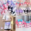 Q Uncle Autentica Borsa a Tracolla in Silicone 3D Jelly Kuromi Sanrio Piccola Dimensioni Carina e Adorabile Viola