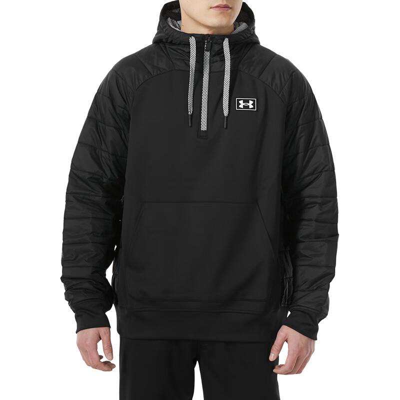 Under Armour Gevşek Kalın Sıcak Kapüşonlu Ceket Erkek Ceketler Siyah 1368675-001