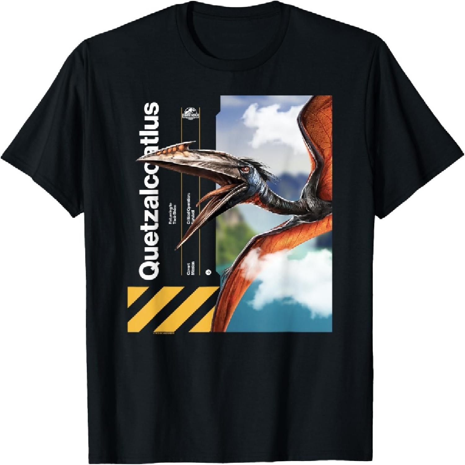 Jurassic World Rebirth Quetzalcoatlus Covert Mission T-Shirt S разноцветный
