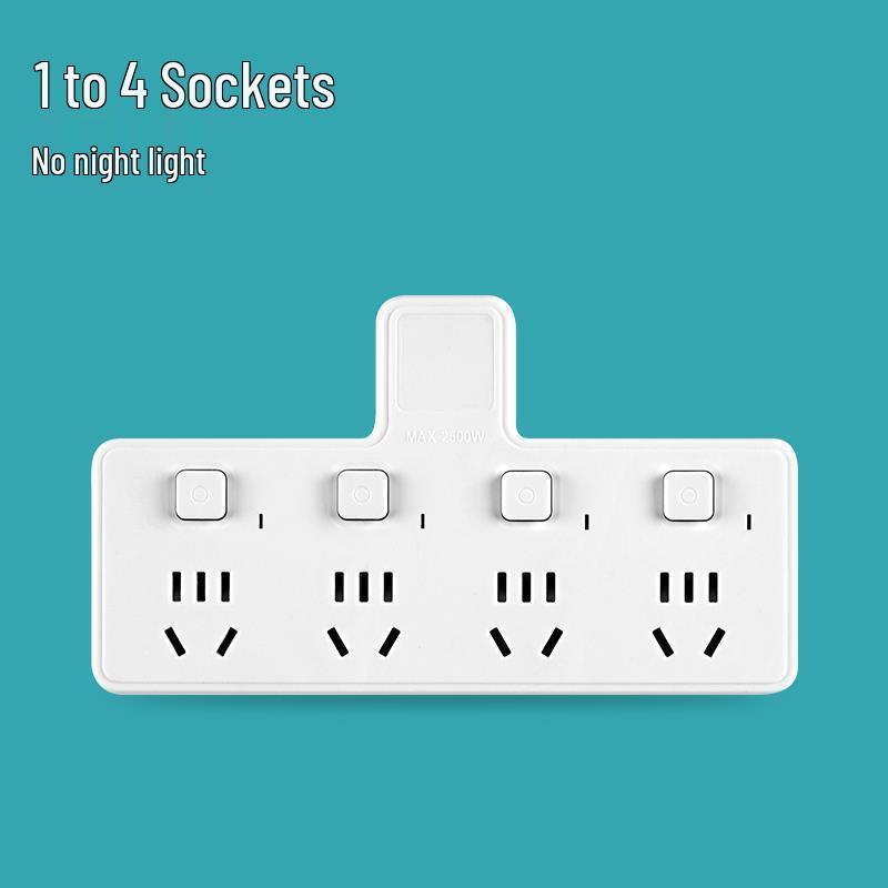 Wandmontierte Multifunktions-Steckdosenleiste mit Doppelsteckdosen