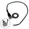 Motorcycle Auxiliary Lamp Power Button 12V 24V 10A Push Button with Stainless Steel Mounting Bracket for Light Wiring