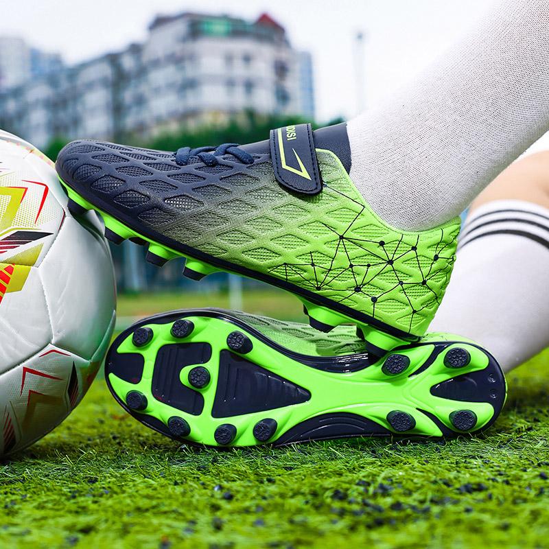 28-39 Crampons Football Garçons Caoutchouc Picots Semelle Souple Enfant Professionnel Gazon Artificiel Entraînement Crampons Football Filles