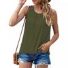 Women's Loose Spring Summer Fashion Solid Color Sleeveless Tank Tops