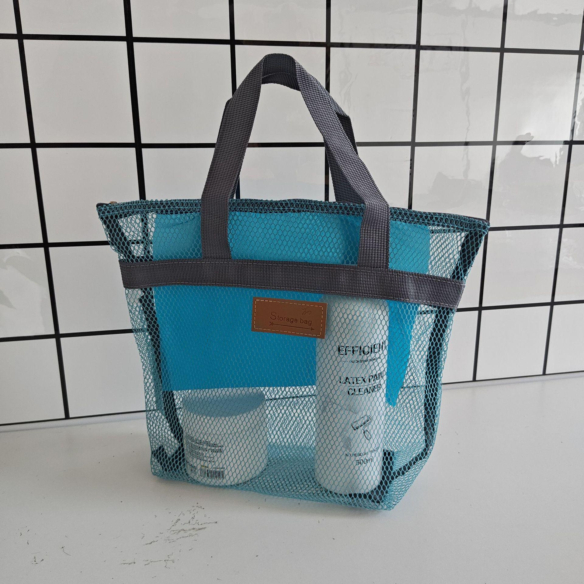 

Multi-Use Zippered Beach & Travel Bag: Swimming, Makeup, Toiletry & Storage Solution 27x30x10 cm